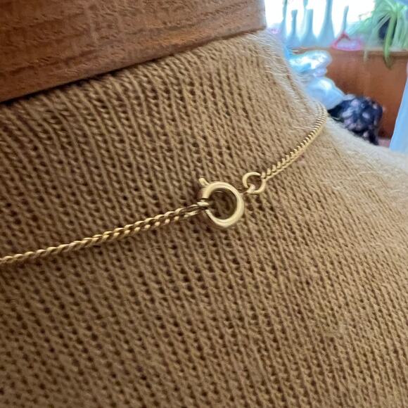 Vintage aqua blue glass parure jewelry set necklace earrings bracelet gold tone - Picture 10 of 10